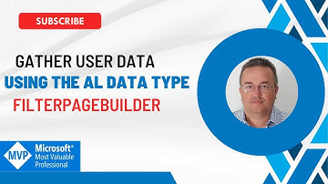 Gather user data using the AL data type FilterPageBuilder