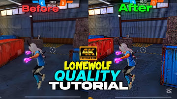 LONE WOLF HIGH QUALITY TUTORIAL🤩IN [FreeFire] 4K QUALITY EDIT💫LIKE @MX4YT33 in 2025……