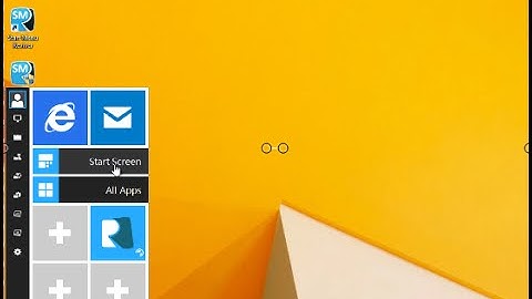 To bring old Start menu back in Windows 8.1