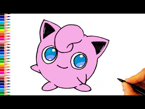 Pokemon Jiggly Puff Çizimi - Pokemon Karakterleri Çizimi - Jiggly Puff Nasıl Çizilir?