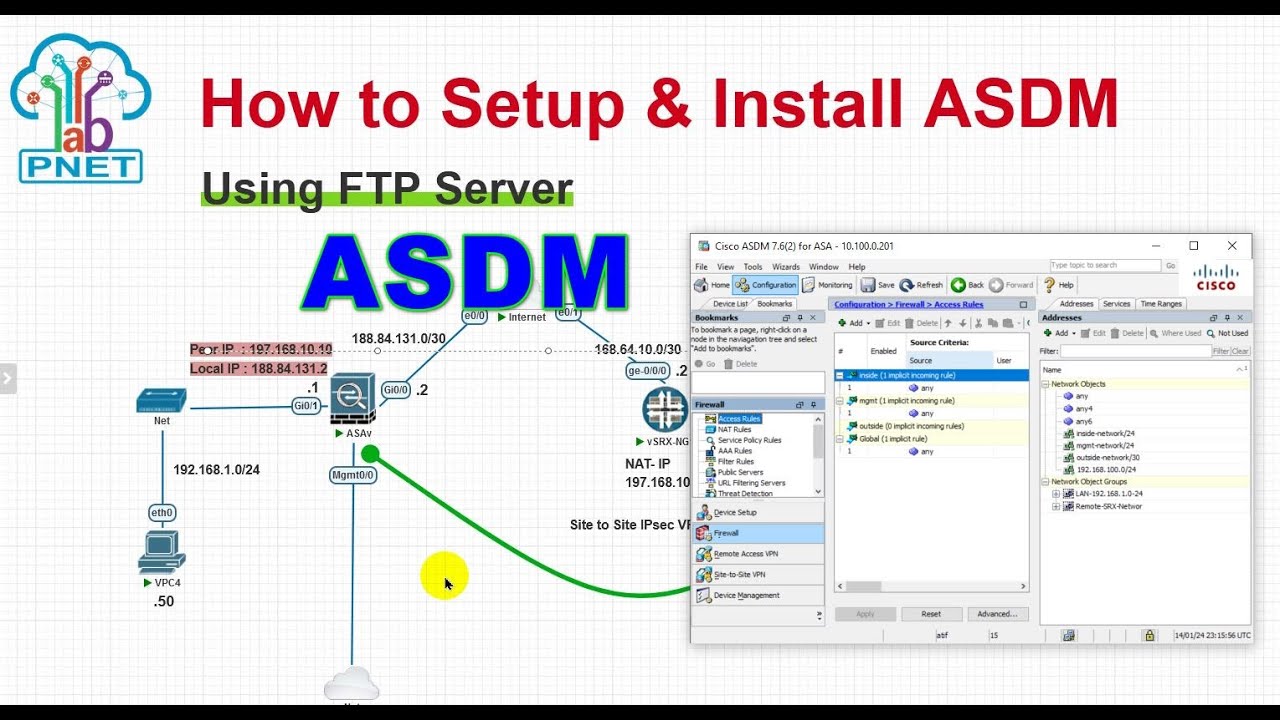 How to install cisco ASDM using FTP Server