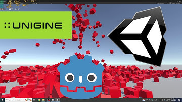 Unigine Vs Unity Vs Godot 4. 3D Physics Performance Comparison. 3 Game Engines