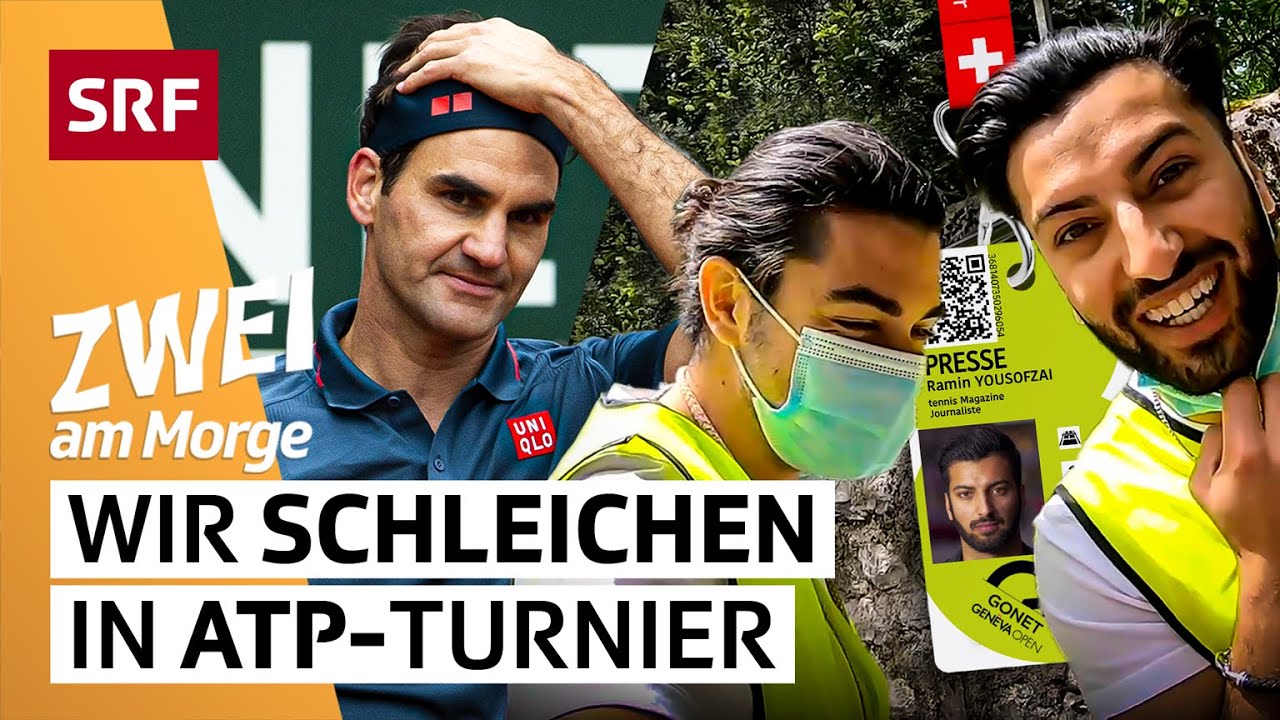 Wir schleichen uns in ATP-Tennisturnier zu Roger Federer SRF Zwei am Morge