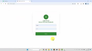 🔴 Sistem Informasi Akademik Sekolah Menggunakan Laravel