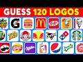 Guess The LOGO In 3 Seconds | 120 Famous Logos Food & Drink Edition 🍔🥤 Logo Quiz 2026