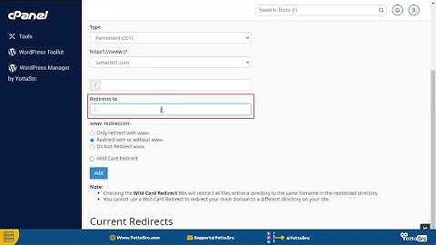 How to Redirect your Website to another website from cPanel
