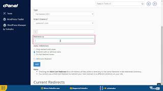 How to Redirect your Website to another website from cPanel