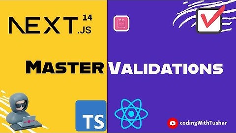 Master Validations in Next js 14 using React Hook Form, Yup,Typescript.