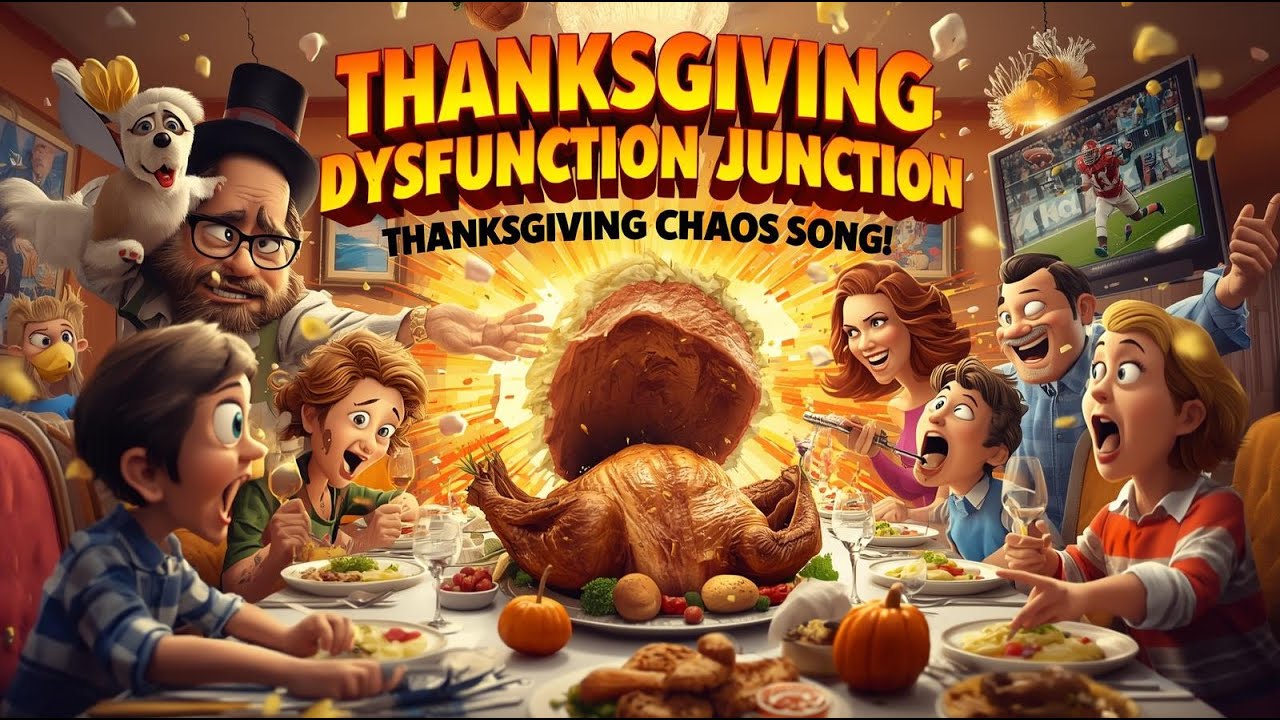 Thanksgiving Dysfunction Junction | Hilarious Thanksgiving Chaos Song (AI Music Video)