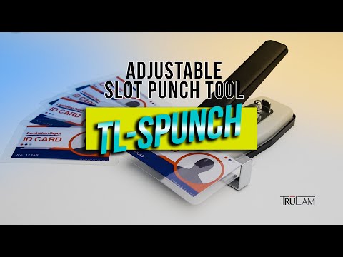 Adjustable Slot Punch Tool for Name Badges and ID Cards - TL-SPUNCH by  TruLam 