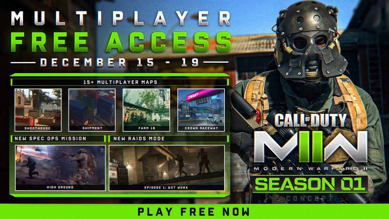 Play Call of Duty: Modern Warfare II for free for a limited time