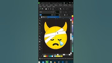 How To Design Emoji In CorelDRAW #shorts #coreldrawtips