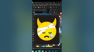 How To Design Emoji In CorelDRAW #shorts #coreldrawtips