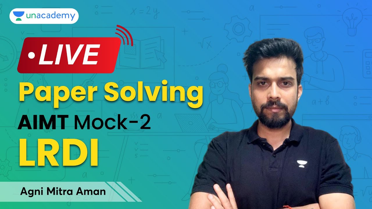 Live Paper Solving AIMT Mock- 2 | LRDI | Agni Mitra | CAT 2022 - YouTube