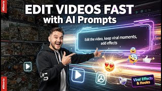 Edit Videos FAST with AI Prompts! Viral Effects & Hooks INSIDE! #shorts