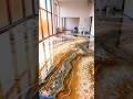 💎 The Floor Turned Into Golden Marble! ✨#viralshorts #shorts #usa #viral #golden #epoxyflooring