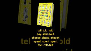 TELL, SAY, CHOOSE, SPEND, FEEL #englezapentruoricine #irregularverbs #englezaonline #engleza screenshot 4