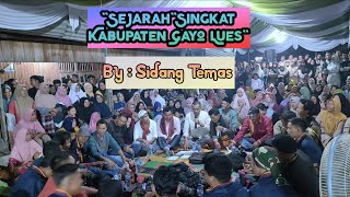 DIDONG TEPOK SEJARAH SINGKAT GAYO LUES