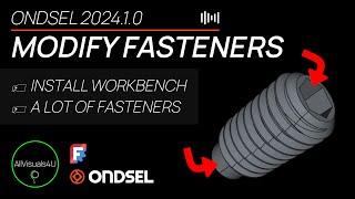 Timelapse How To Model A Collet Alignment Screw - Ondsel Fasteners Workbench - Freecad Addons