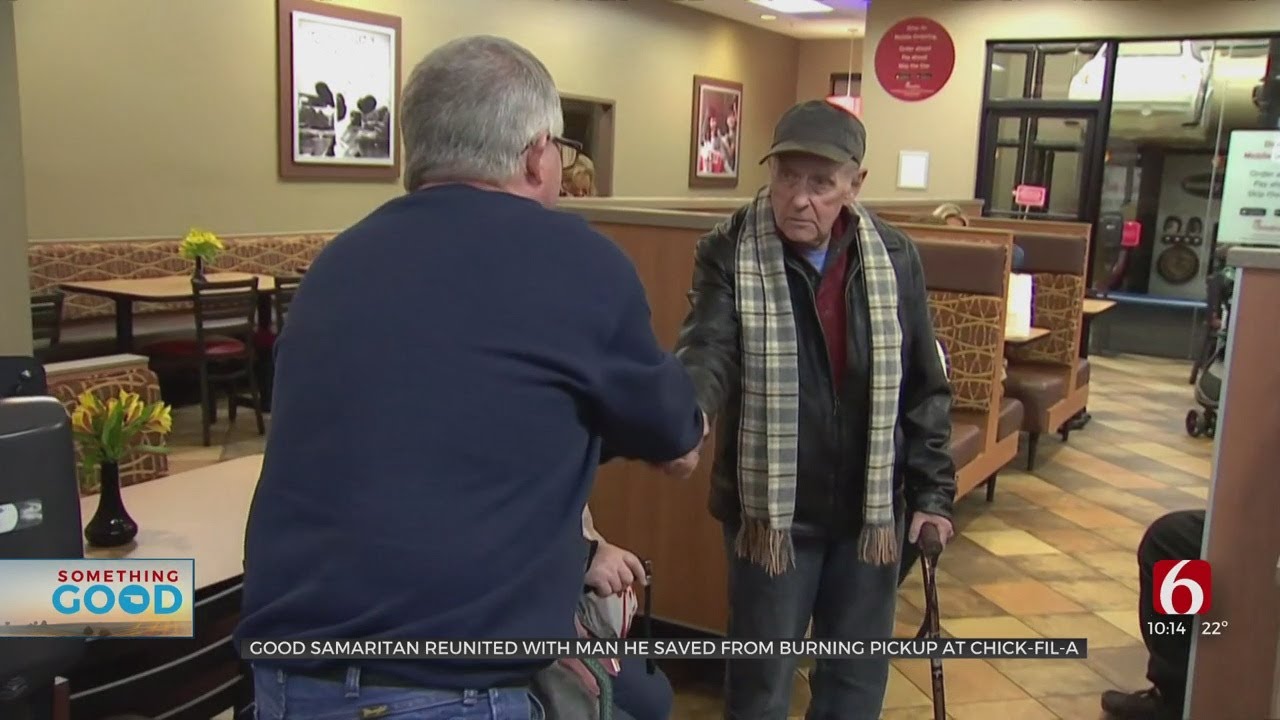 Good Samaritan Reunited With Man He Saved From Burning Truck - YouTube