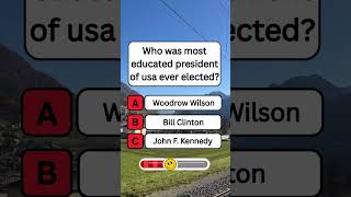Who was most Educated President of U.S.A ever Elected? #shorts #usa #quiz