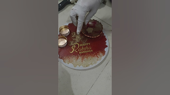 Celebrate Raksha Bandhan in style with our Customized Resin Rakhi Thali! | Digital Giftings #viral