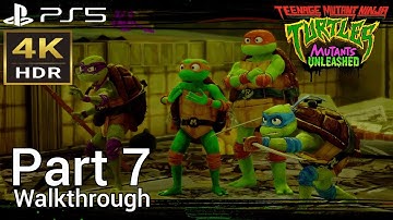 [Walkthrough Part 7] Teenage Mutant Ninja Turtles: Mutants Unleashed (PS5) 4K HDR