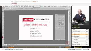 "Actions" | Adobe Photoshop CS6 with Educator.com screenshot 3