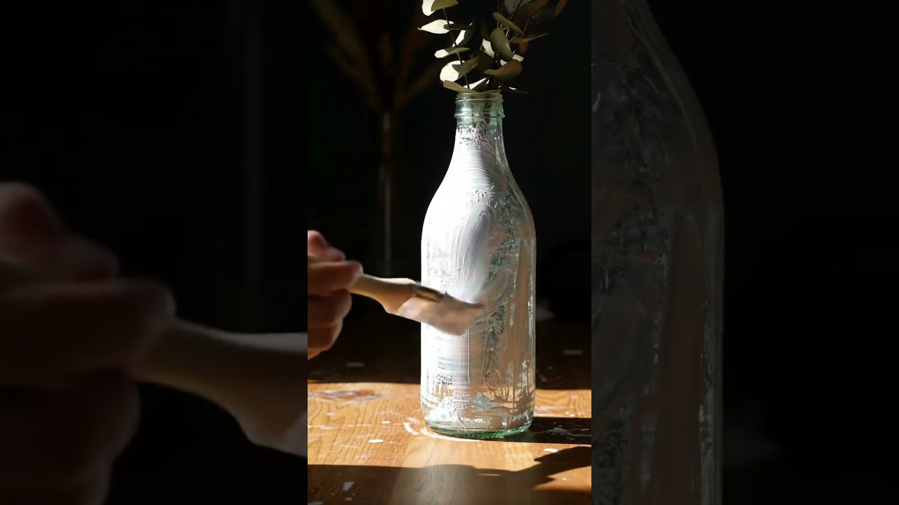 Transform a Boring Bottle into a Chic Vase!