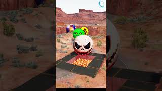 Big small Monster Moon vs Lava - Beamng.drive #beamngdrive #9 #lava