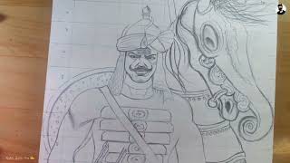 How To Draw Maharana Pratap Step By Step Kishan Gupta Arts