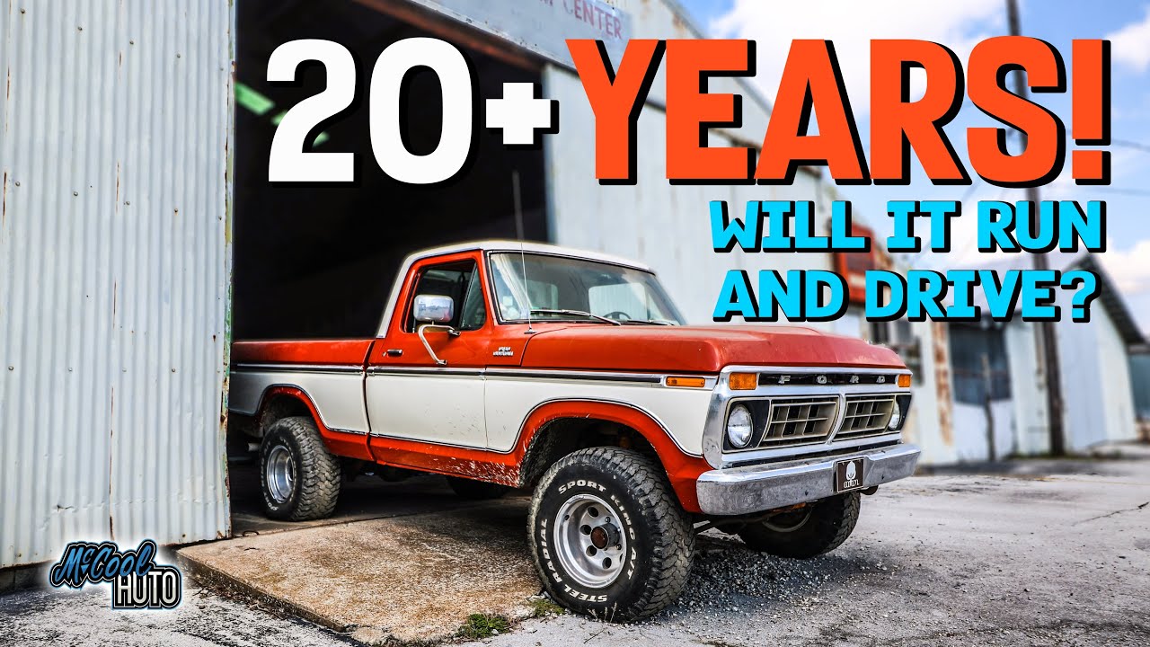 BARN FIND 1977 4x4 Ford - Will It Run And Drive After 20 Years?