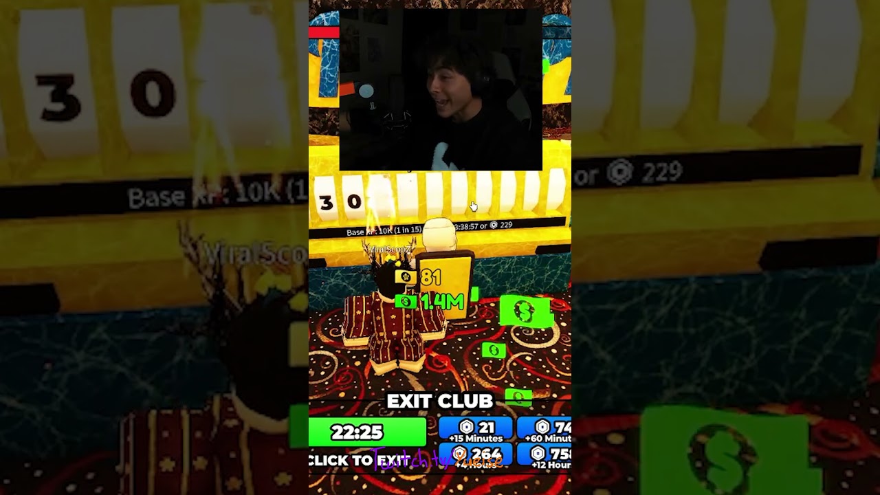 I HIT BIG ON THE ROBLOX CASINO #short #shorts #roblox #twitch