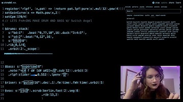 Livecoding melodic DNB music in Strudel
