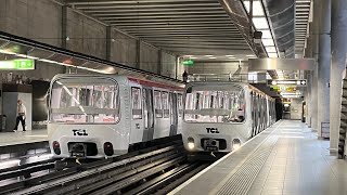Métro de Lyon MPL85 à Gare de Vaise - réseau TCL