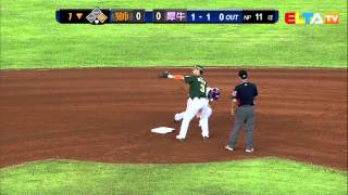 20130626CPBL獅VS犀牛 1局下 林宗男盜壘失敗