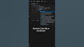 Random Coin Flip in JavaScript #coding #programming #codingchallenges