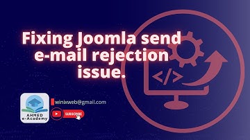 Fixing Joomla send e-mail rejection issue
