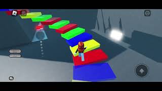 Rainbow staircase in roblox #roblox #shorts #funny #recreating #trends