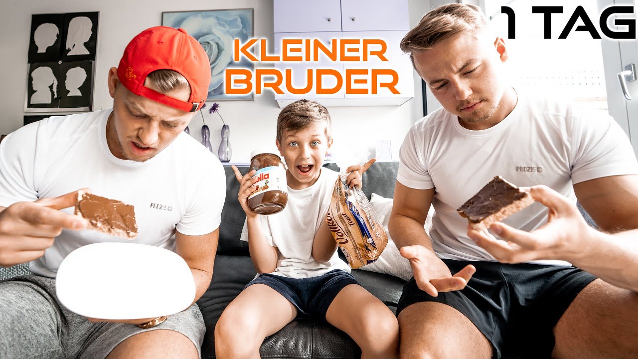 24 STUNDEN ESSEN WIE UNSER KLEINER BRUDER  *9 Jahre alt*