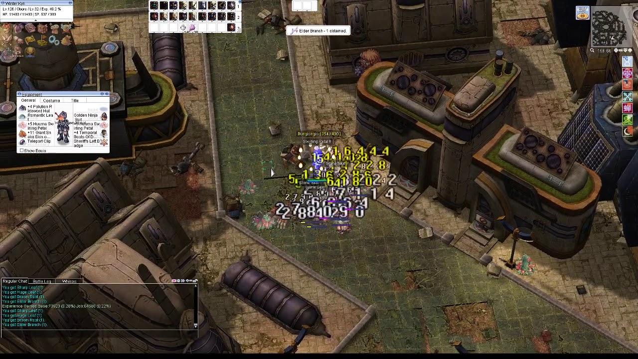 NovaRO - Swirling Petal Ninja 125 leveling SOLO Gramps