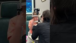 Eye Exam 20/200 peripheral vision #opticnerve #hypoplasia #ONH #nystagmus #OCA