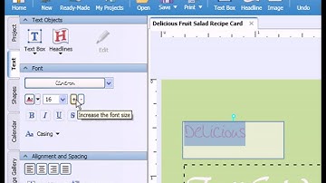 Adjusting Fonts in The Print Shop 2.0