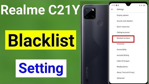 how to remove blacklist number in realme c21y | Realme C21Y black list setting | नंबर निकाले
