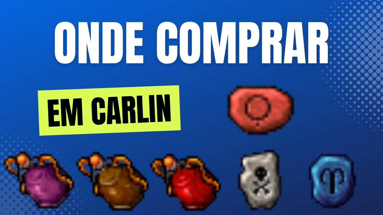 [TIBIA] Onde comprar Runas e Poções em carlin, (mana potion, gfb ...