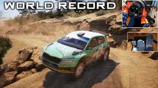 [World Record] Skoda Fabia Rs Rally2 (Rally Mexico) | EA Sports WRC | T300RS + TH8A