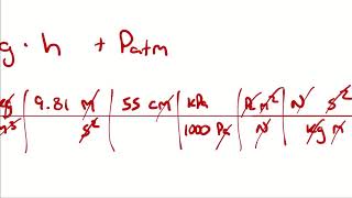 Example Problem - Single Fluid Manometer
