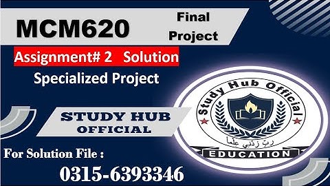 MCM620 Assignment 2 Script Writing solution 2025 #mcm620