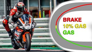[1/2] How to ride FAST on track? How to IMPROVE your LAPTIMES? - Part 1: Braking, cornering, lines
