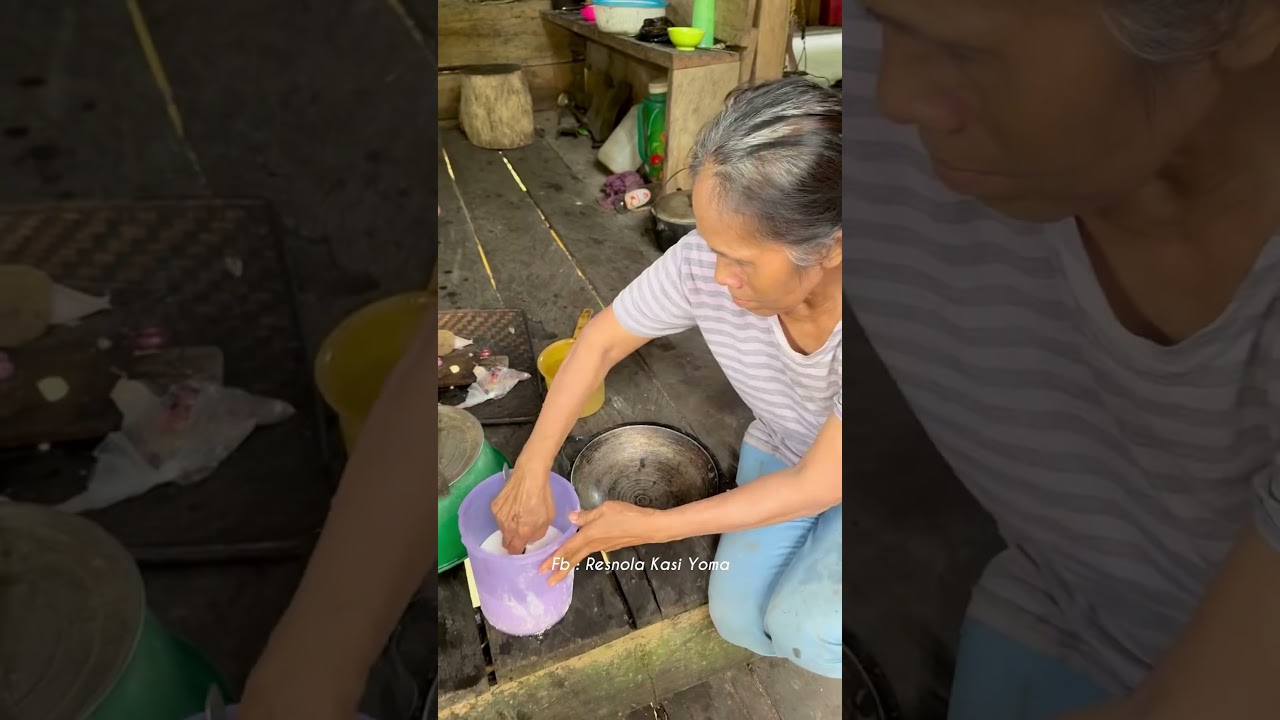 Cooking GIANT River Prawns & Sticky Sago in the Jungle! 🍤 #Shorts